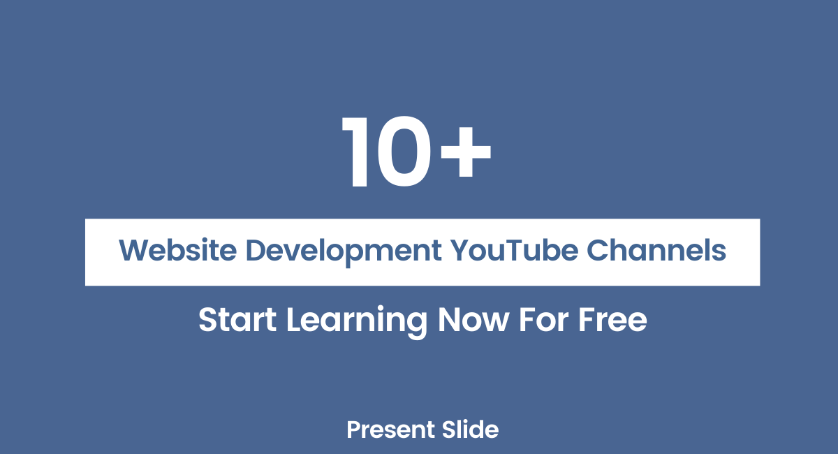 Best YouTube Channels For Learning Website Development