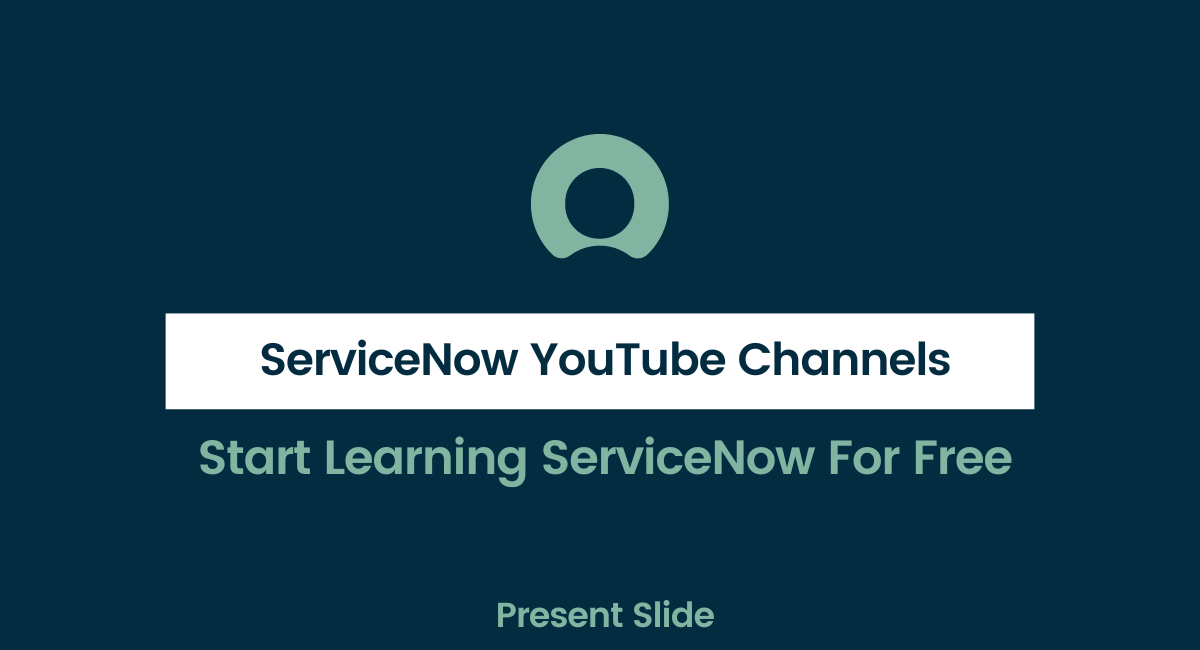 ServiceNow YouTube channels